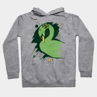 Forrest Green Swan Among The Stars Hoodie